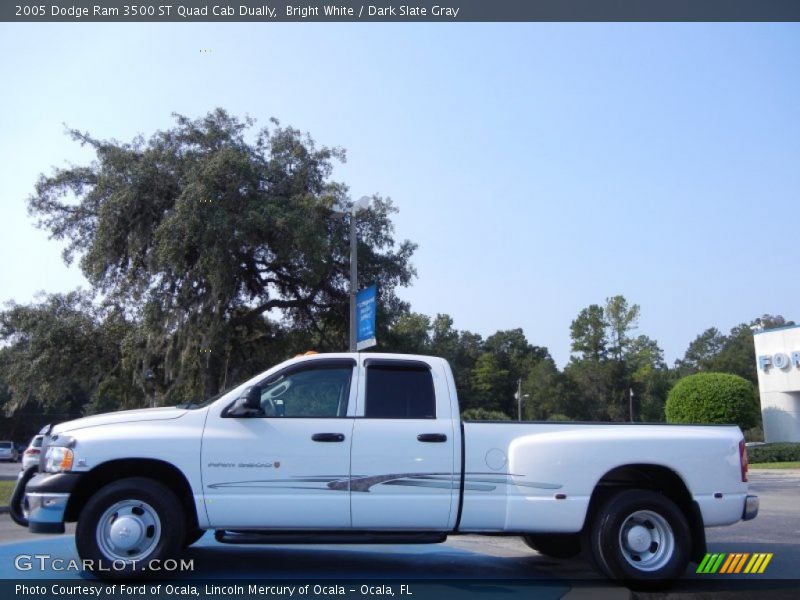 Bright White / Dark Slate Gray 2005 Dodge Ram 3500 ST Quad Cab Dually