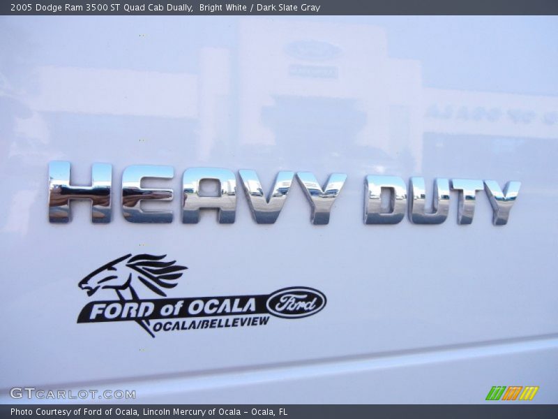 Bright White / Dark Slate Gray 2005 Dodge Ram 3500 ST Quad Cab Dually