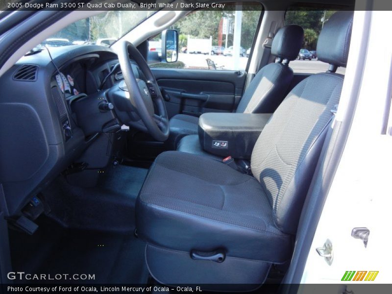Bright White / Dark Slate Gray 2005 Dodge Ram 3500 ST Quad Cab Dually