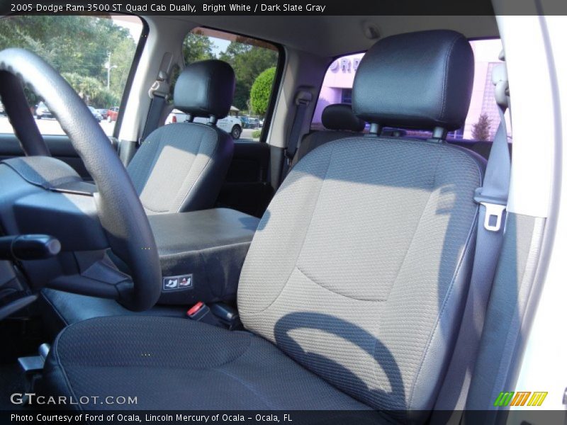 Bright White / Dark Slate Gray 2005 Dodge Ram 3500 ST Quad Cab Dually