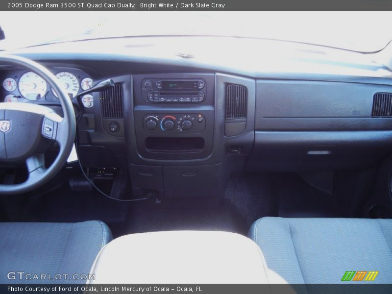 Bright White / Dark Slate Gray 2005 Dodge Ram 3500 ST Quad Cab Dually