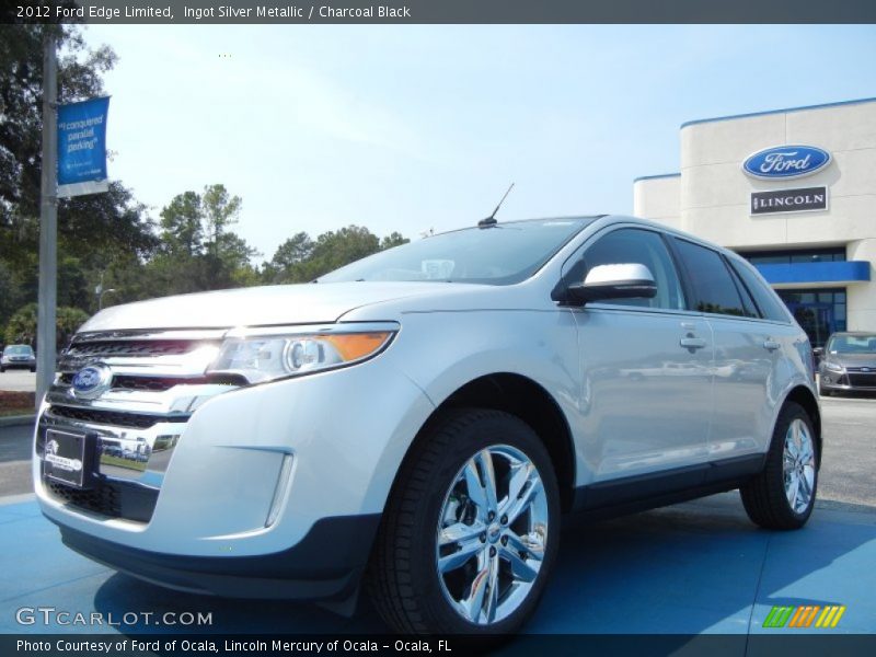Ingot Silver Metallic / Charcoal Black 2012 Ford Edge Limited