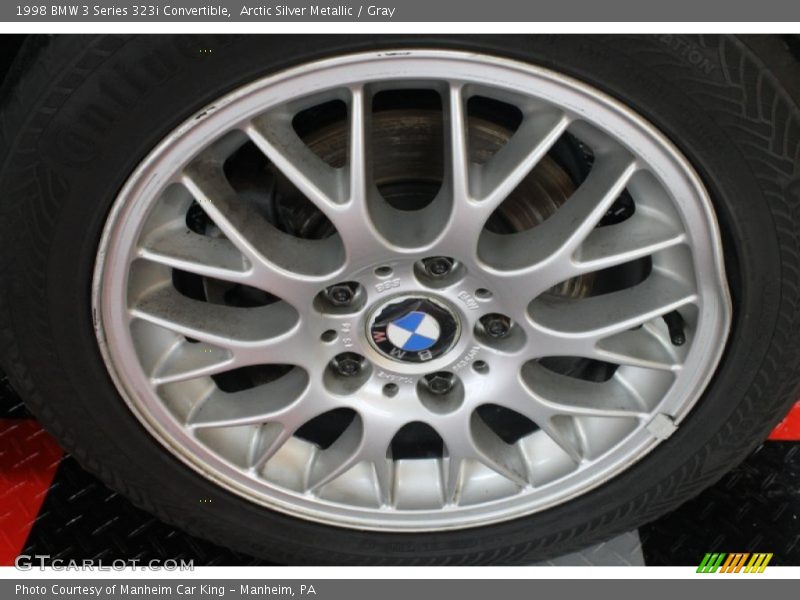 Arctic Silver Metallic / Gray 1998 BMW 3 Series 323i Convertible
