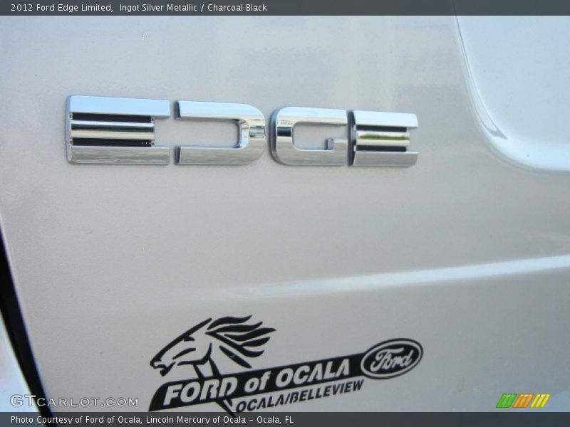 Ingot Silver Metallic / Charcoal Black 2012 Ford Edge Limited
