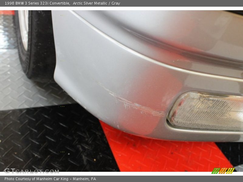 Arctic Silver Metallic / Gray 1998 BMW 3 Series 323i Convertible