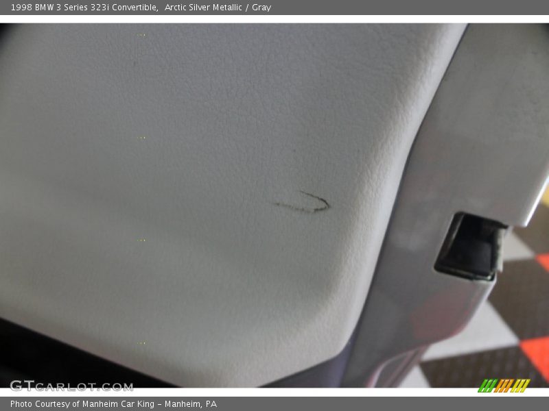 Arctic Silver Metallic / Gray 1998 BMW 3 Series 323i Convertible