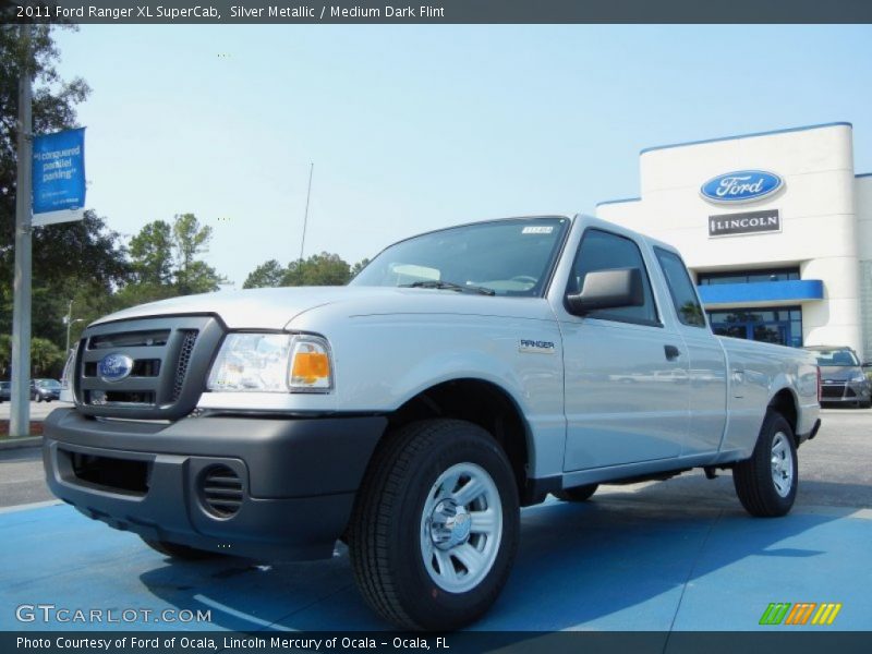 Silver Metallic / Medium Dark Flint 2011 Ford Ranger XL SuperCab
