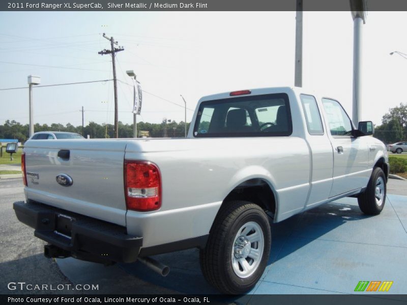 Silver Metallic / Medium Dark Flint 2011 Ford Ranger XL SuperCab