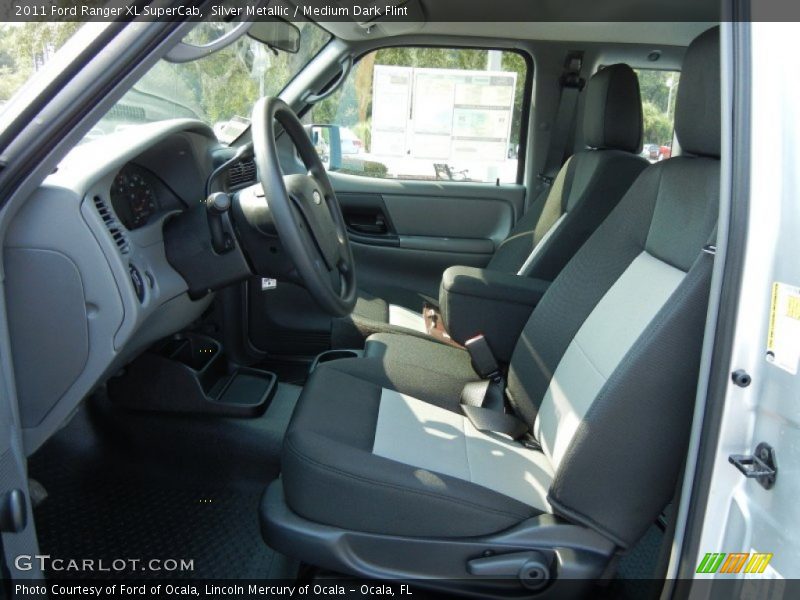 Silver Metallic / Medium Dark Flint 2011 Ford Ranger XL SuperCab