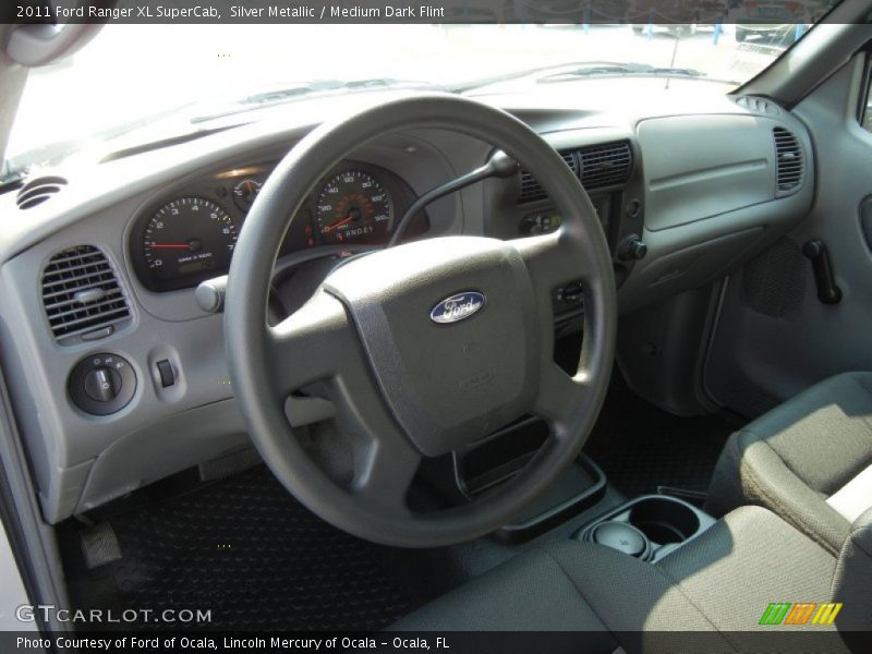 Silver Metallic / Medium Dark Flint 2011 Ford Ranger XL SuperCab