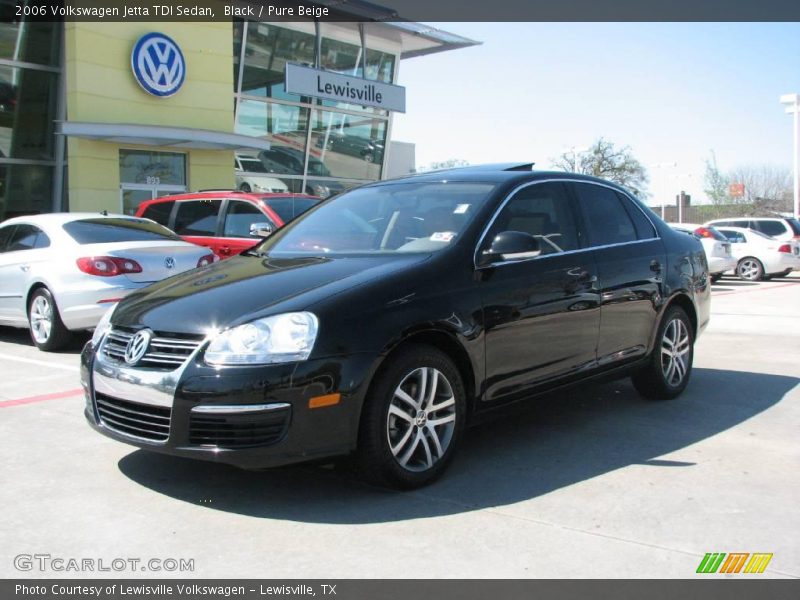 Black / Pure Beige 2006 Volkswagen Jetta TDI Sedan