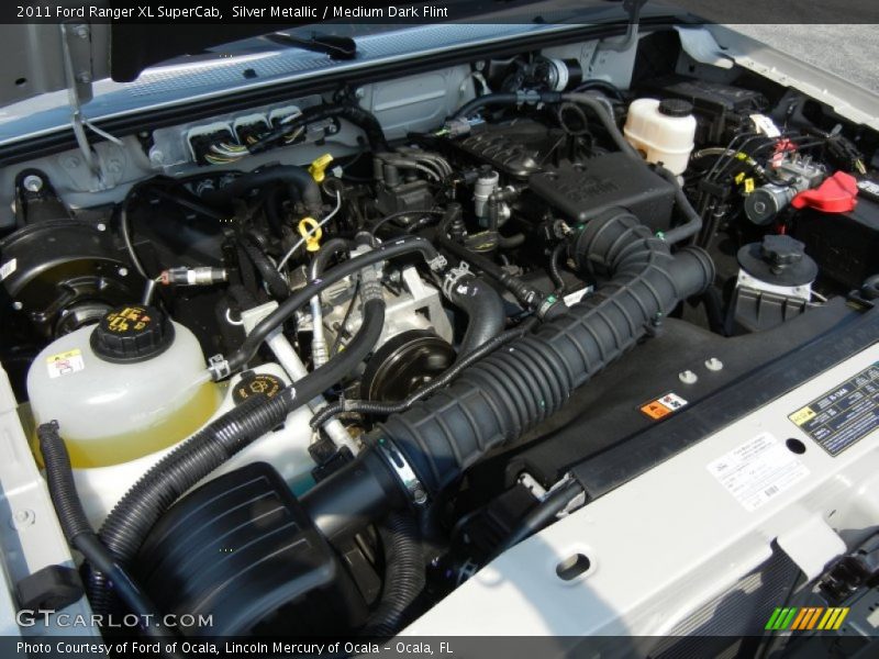 Silver Metallic / Medium Dark Flint 2011 Ford Ranger XL SuperCab