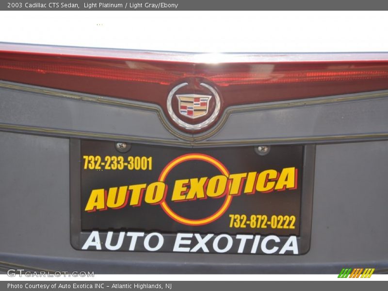 Light Platinum / Light Gray/Ebony 2003 Cadillac CTS Sedan