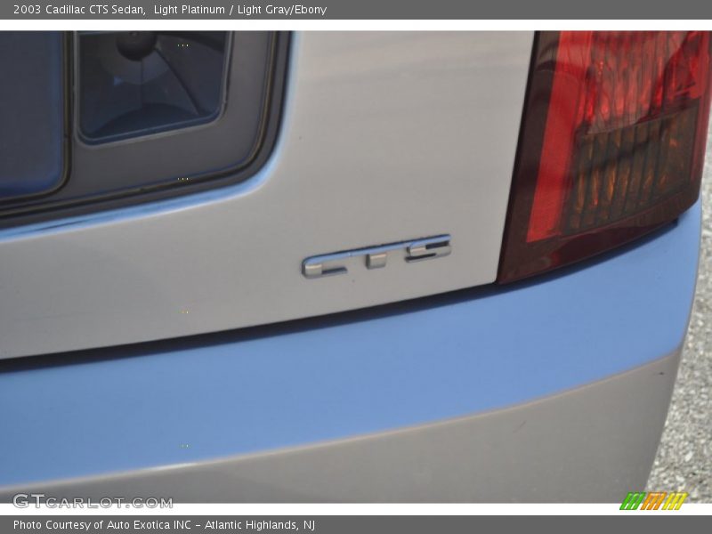 Light Platinum / Light Gray/Ebony 2003 Cadillac CTS Sedan