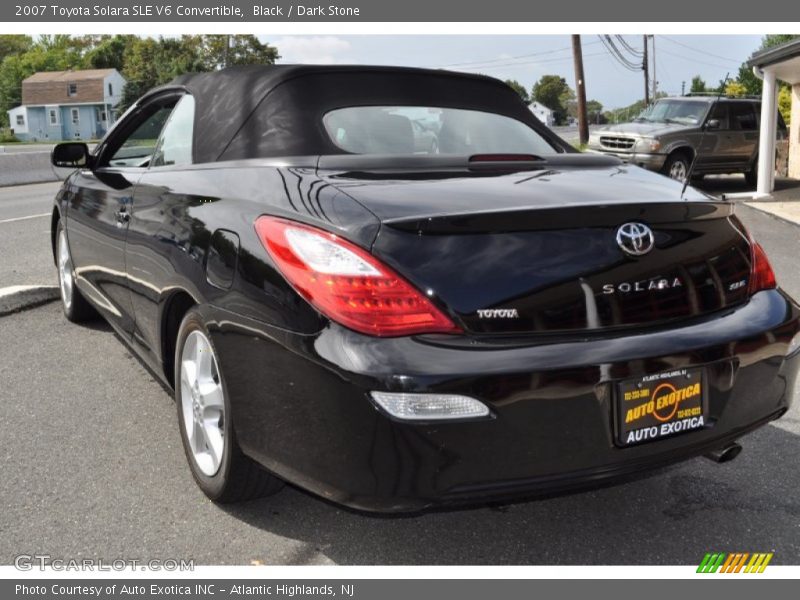 Black / Dark Stone 2007 Toyota Solara SLE V6 Convertible