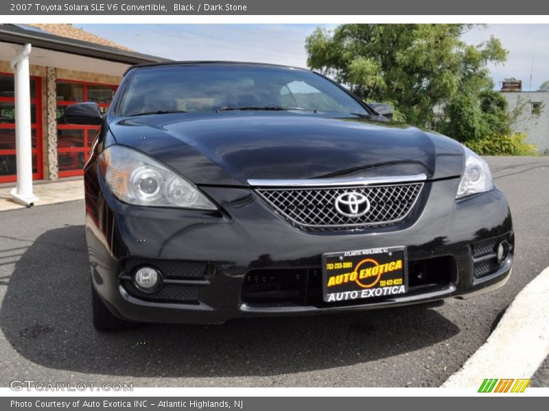 Black / Dark Stone 2007 Toyota Solara SLE V6 Convertible