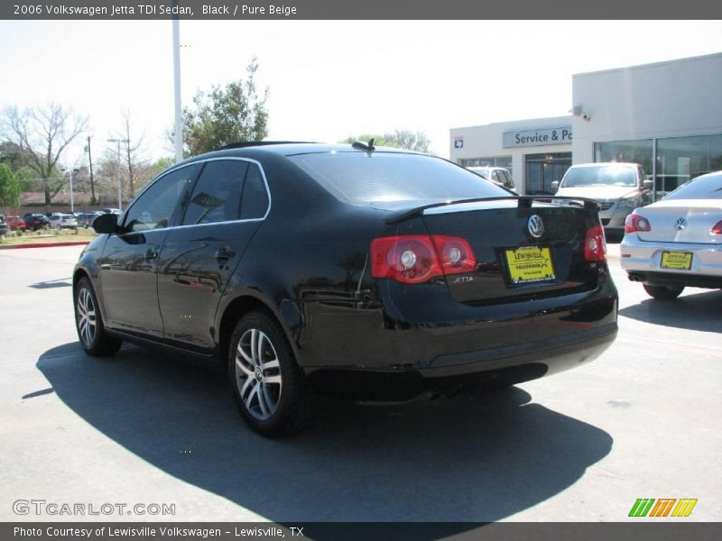 Black / Pure Beige 2006 Volkswagen Jetta TDI Sedan