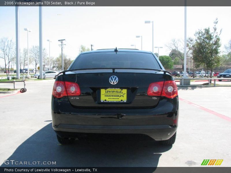Black / Pure Beige 2006 Volkswagen Jetta TDI Sedan