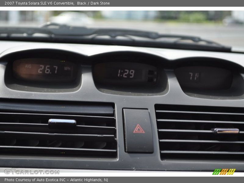 Black / Dark Stone 2007 Toyota Solara SLE V6 Convertible