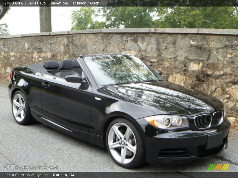 Jet Black / Black 2008 BMW 1 Series 135i Convertible