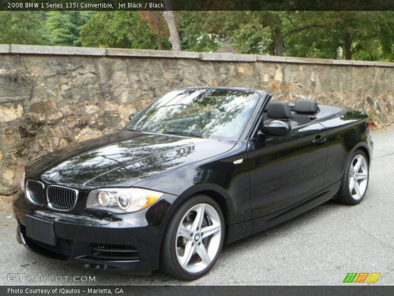 Jet Black / Black 2008 BMW 1 Series 135i Convertible