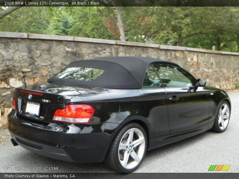 Jet Black / Black 2008 BMW 1 Series 135i Convertible