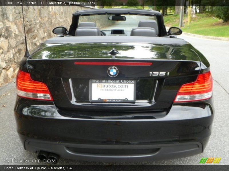 Jet Black / Black 2008 BMW 1 Series 135i Convertible