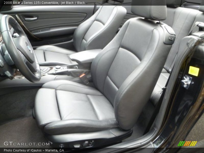 Jet Black / Black 2008 BMW 1 Series 135i Convertible
