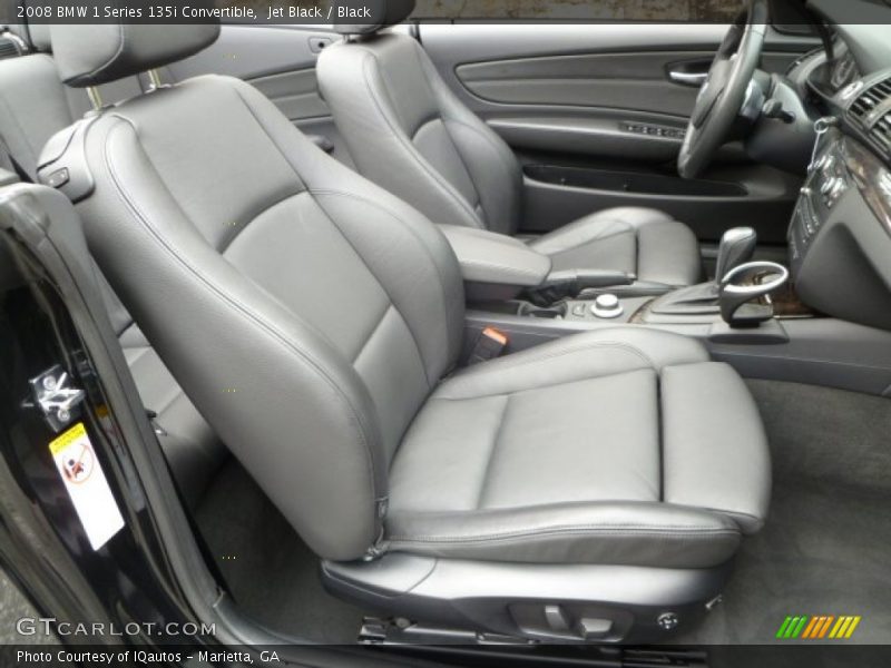 Jet Black / Black 2008 BMW 1 Series 135i Convertible