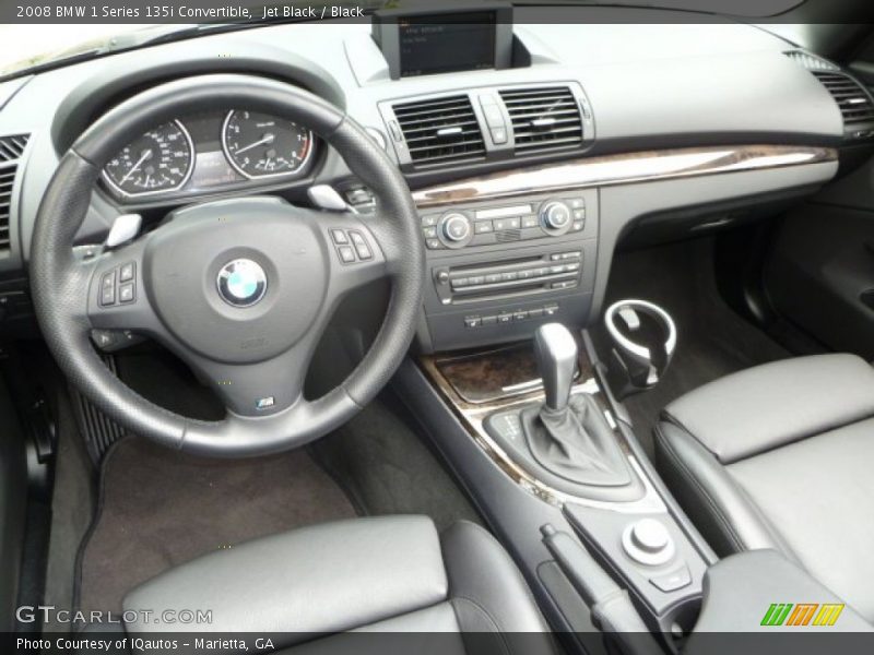Jet Black / Black 2008 BMW 1 Series 135i Convertible
