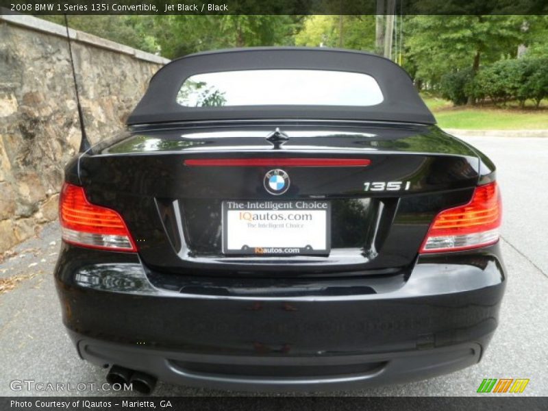Jet Black / Black 2008 BMW 1 Series 135i Convertible