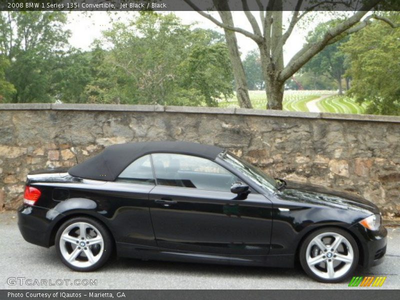 Jet Black / Black 2008 BMW 1 Series 135i Convertible
