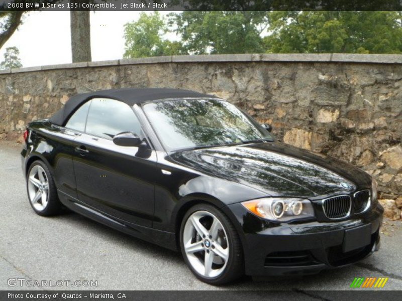 Jet Black / Black 2008 BMW 1 Series 135i Convertible