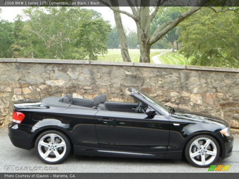 Jet Black / Black 2008 BMW 1 Series 135i Convertible