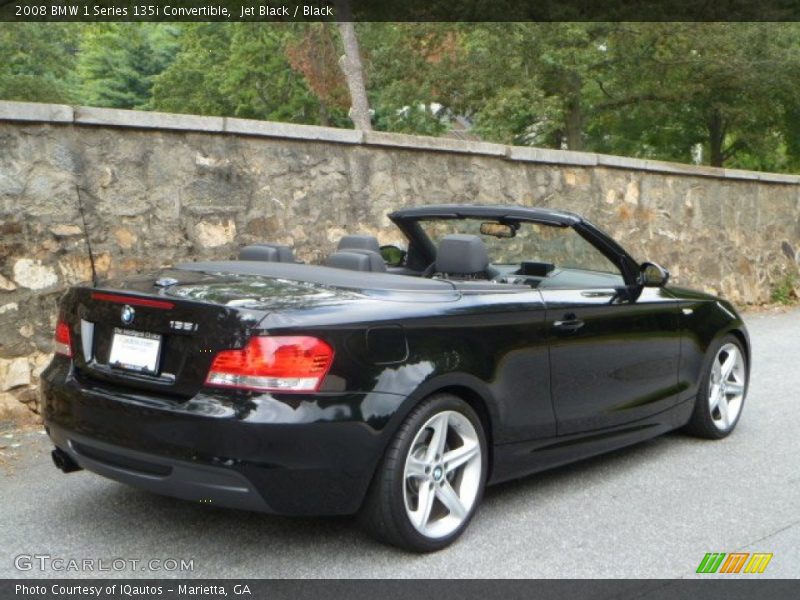 Jet Black / Black 2008 BMW 1 Series 135i Convertible