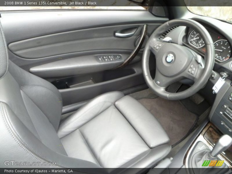 Jet Black / Black 2008 BMW 1 Series 135i Convertible