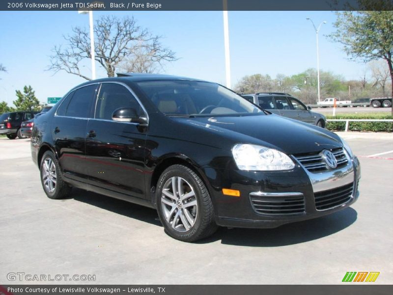 Black / Pure Beige 2006 Volkswagen Jetta TDI Sedan
