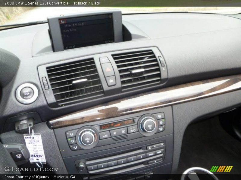 Jet Black / Black 2008 BMW 1 Series 135i Convertible