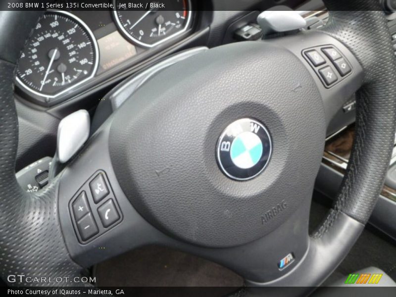 Jet Black / Black 2008 BMW 1 Series 135i Convertible