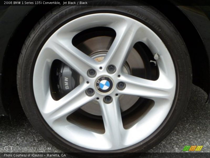 Jet Black / Black 2008 BMW 1 Series 135i Convertible