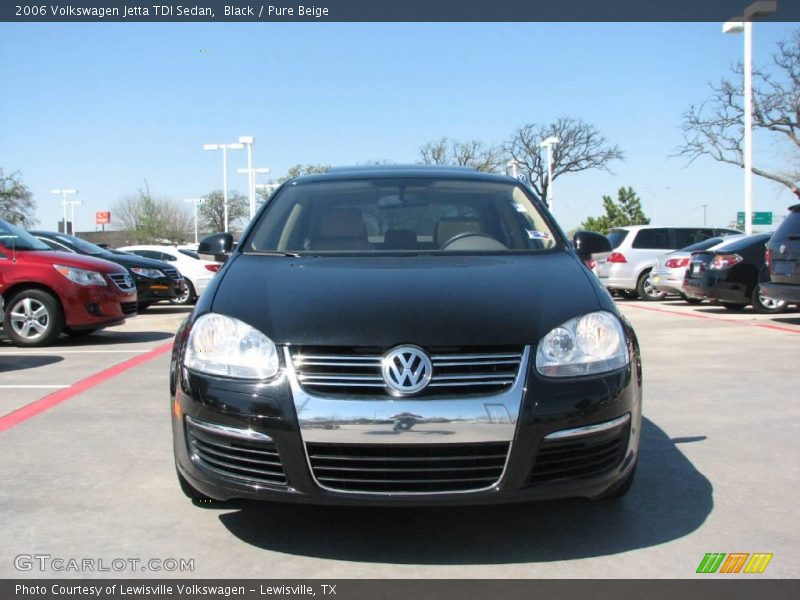 Black / Pure Beige 2006 Volkswagen Jetta TDI Sedan