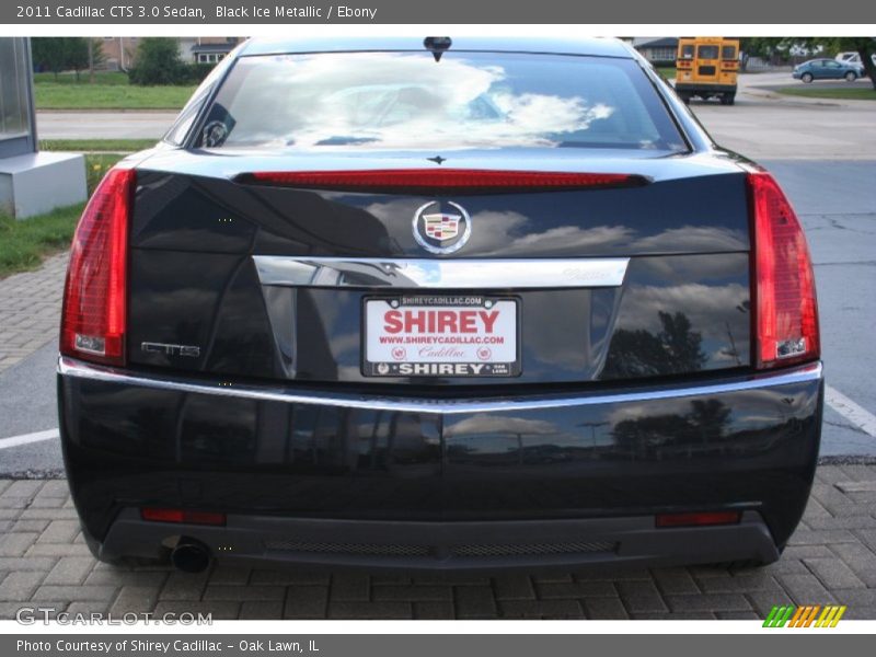 Black Ice Metallic / Ebony 2011 Cadillac CTS 3.0 Sedan