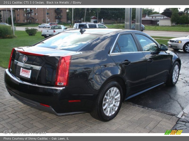 Black Ice Metallic / Ebony 2011 Cadillac CTS 3.0 Sedan