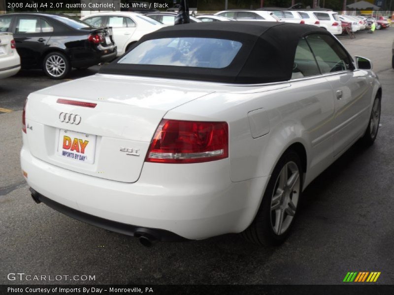 Ibis White / Black 2008 Audi A4 2.0T quattro Cabriolet