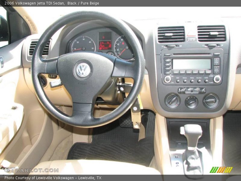 Black / Pure Beige 2006 Volkswagen Jetta TDI Sedan