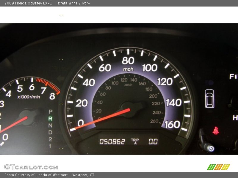 Taffeta White / Ivory 2009 Honda Odyssey EX-L