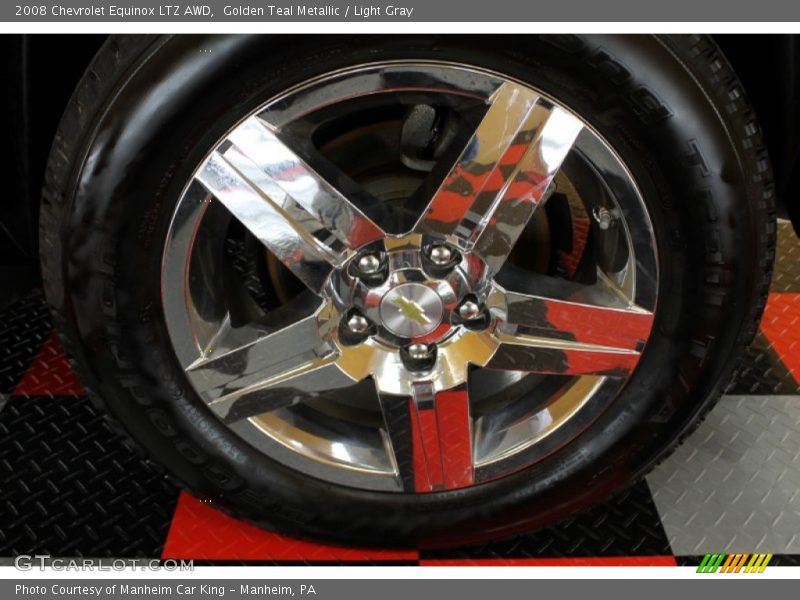 Golden Teal Metallic / Light Gray 2008 Chevrolet Equinox LTZ AWD