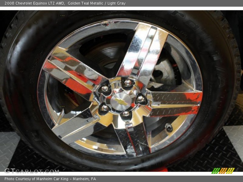 Golden Teal Metallic / Light Gray 2008 Chevrolet Equinox LTZ AWD