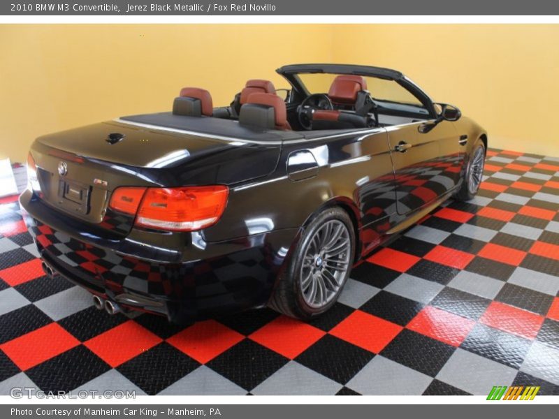 Jerez Black Metallic / Fox Red Novillo 2010 BMW M3 Convertible
