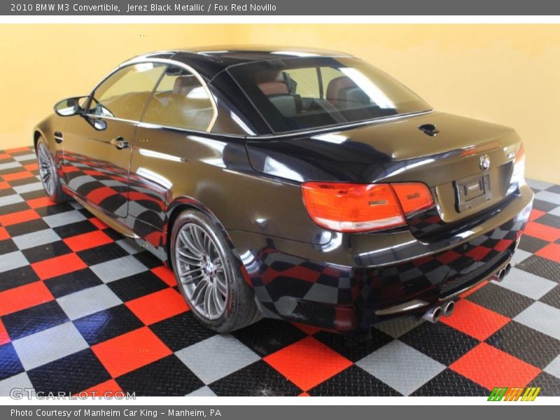 Jerez Black Metallic / Fox Red Novillo 2010 BMW M3 Convertible
